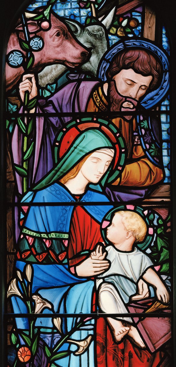 The Nativity, ca. 1863 (farget glass) av Nathaniel Westlake