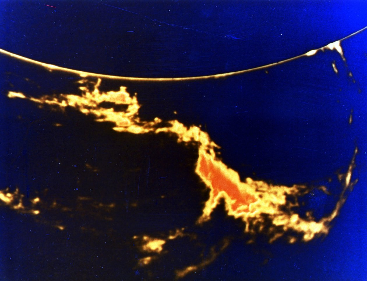 Solar flare - røntgenbilde. NASA-bilde. av National Aeronautics and Space Administration National Aeronautics and Space Administration
