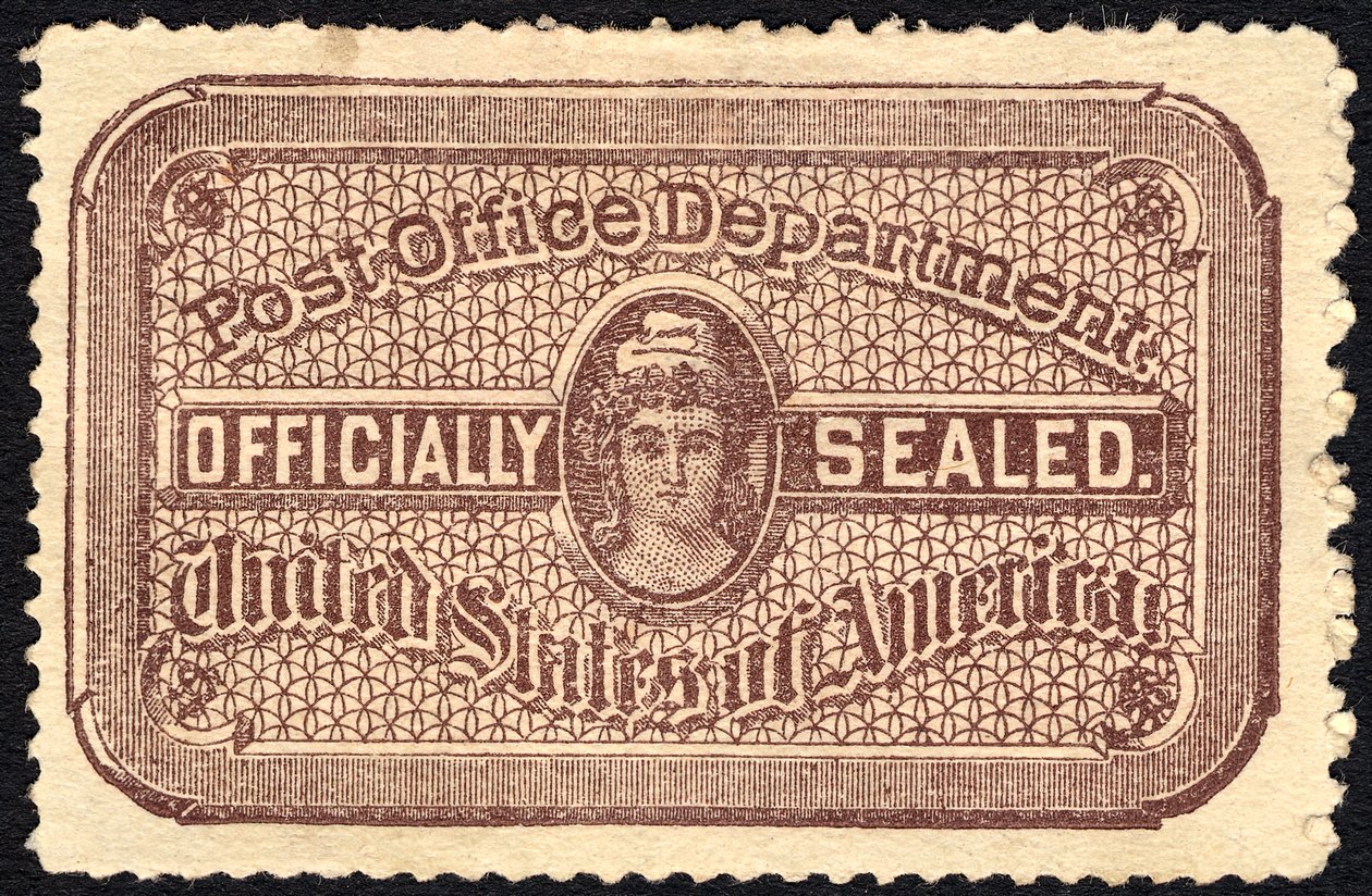 Postkontorsegl, 1889. av National Bank Note Company