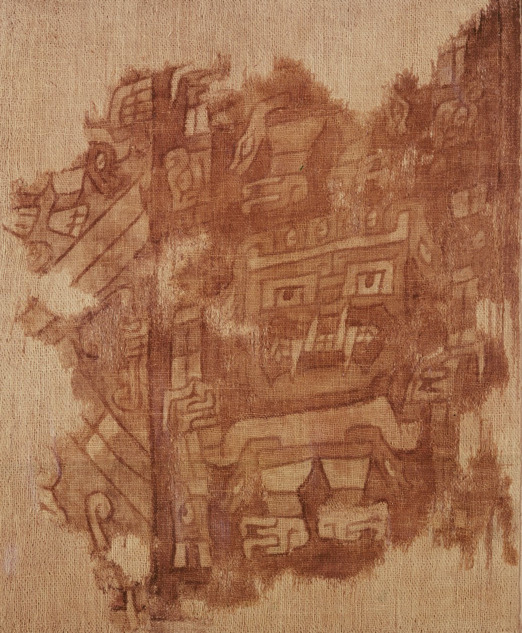 Ullfragment med gudefigurer, Nazca-kultur (tekstil) av Nazca Culture