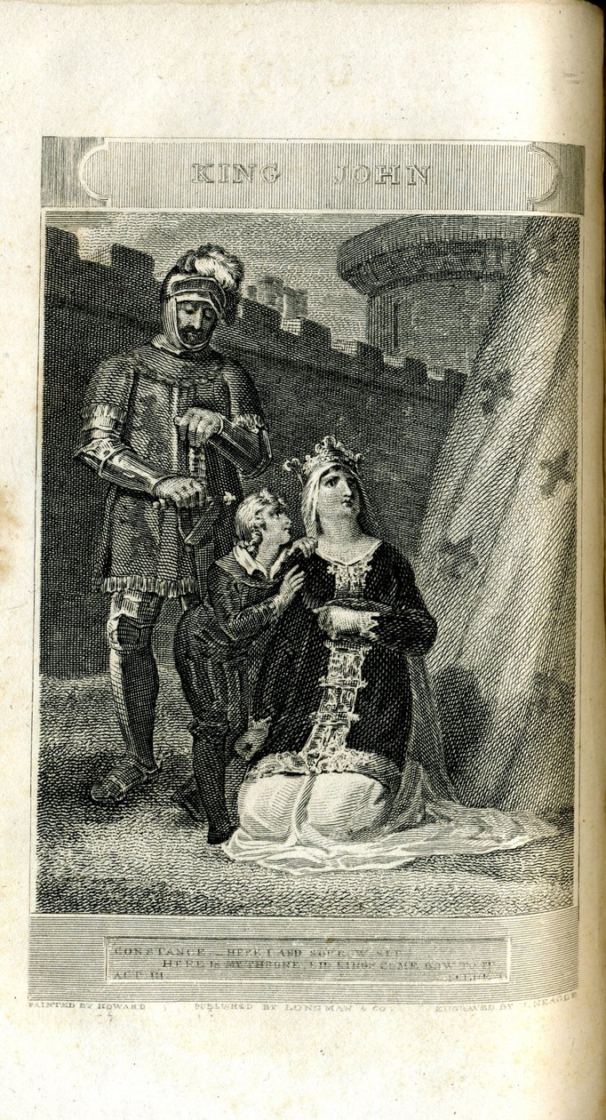 King John av William Shakespeare. Fremført i Covent Garden lørdag 20. april 1811 av Neagle