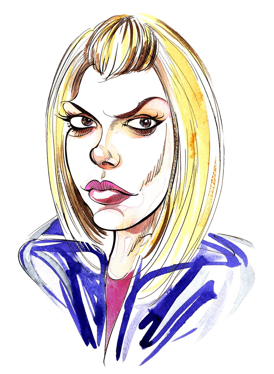 Billie Piper som Doctor Whos assistent Rose Tyler i BBC-serien av Neale Osborne