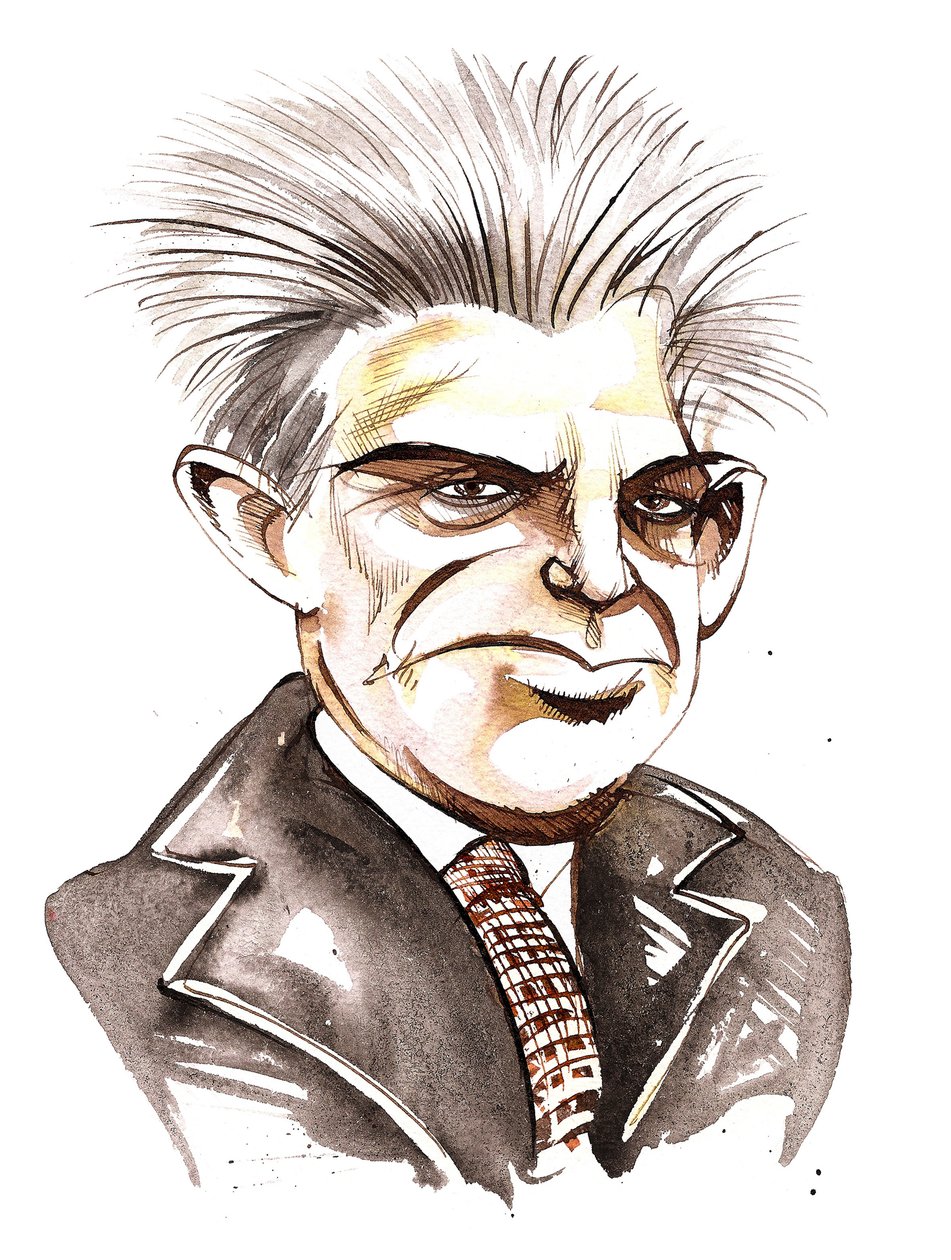 Carl Nielsen, karikatur av Neale Osborne