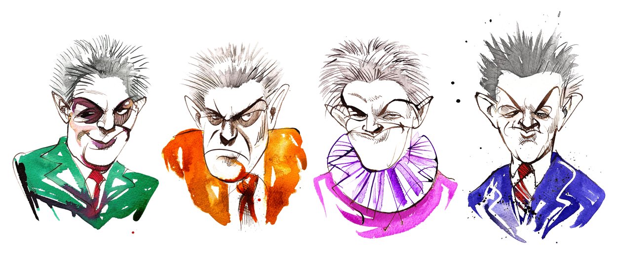 Carl Nielsen, karikatur av Neale Osborne