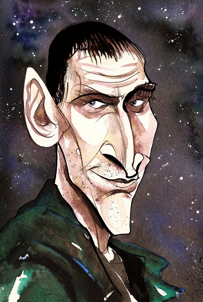 Christopher Eccleston som Doctor Who i BBCs TV-serie med samme navn av Neale Osborne