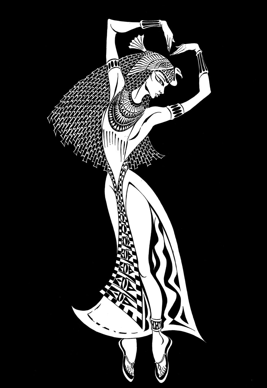 Cleopatra - portrett av karakteren fra operaen Mlada komponert av den russiske komponisten Nikolai Rimsky-Korsakov av Neale Osborne