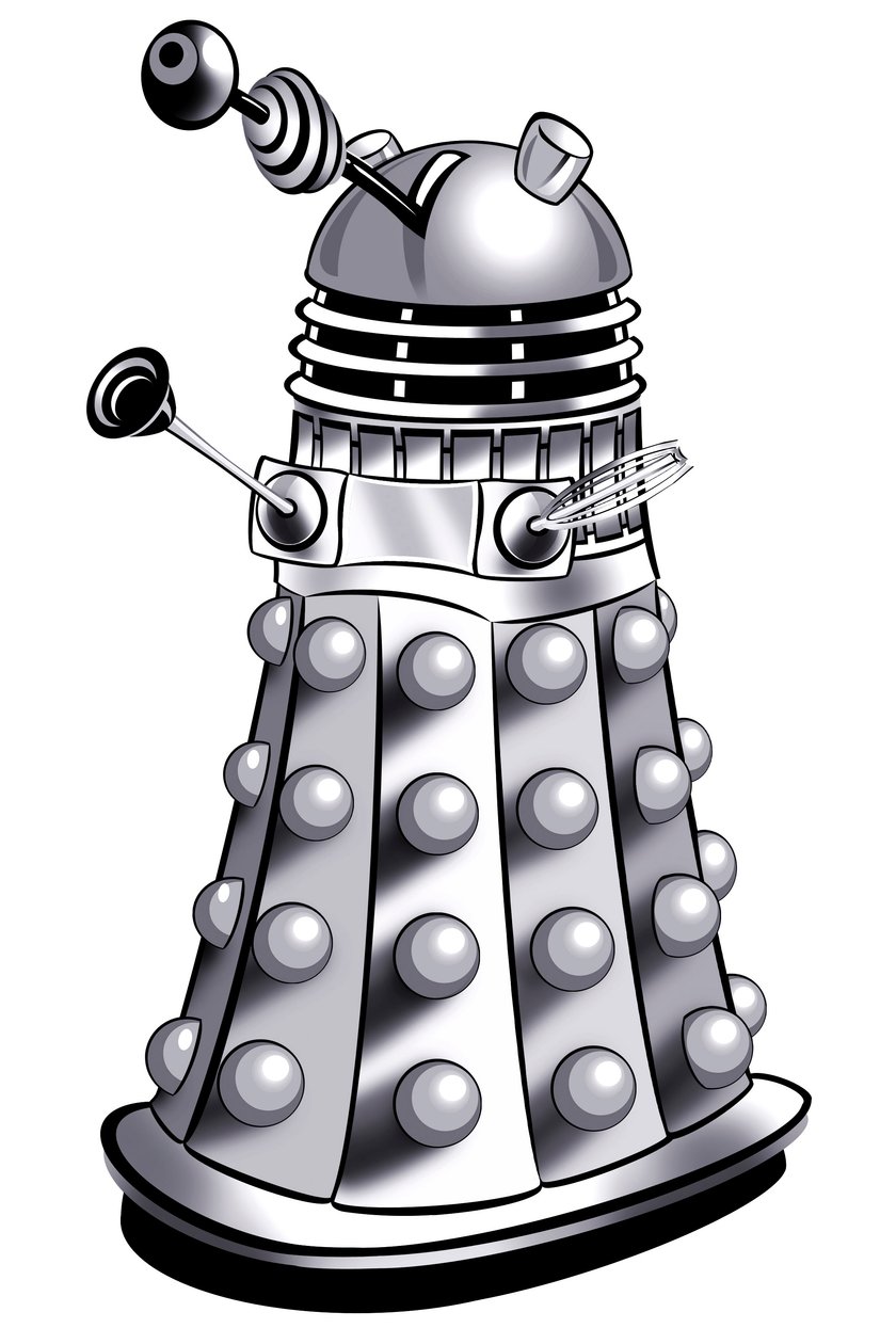 Dalek - tegneserieillustrasjon av Neale Osborne