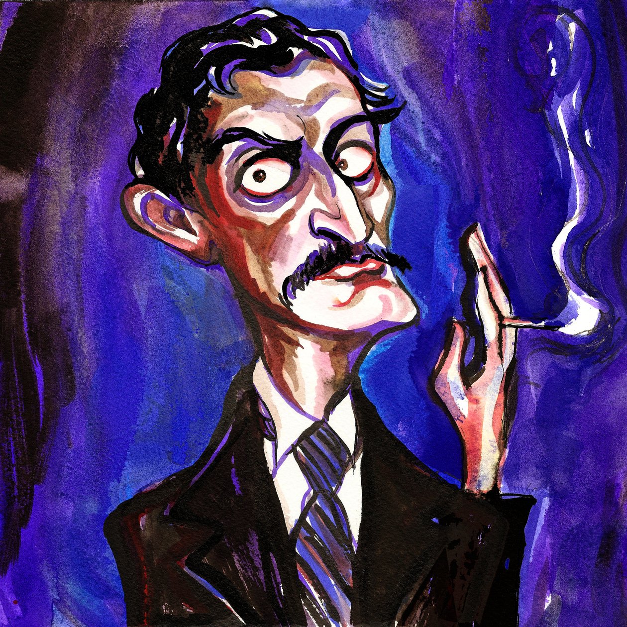 Edvard Munch, 2018 (inkcollage) av Neale Osborne