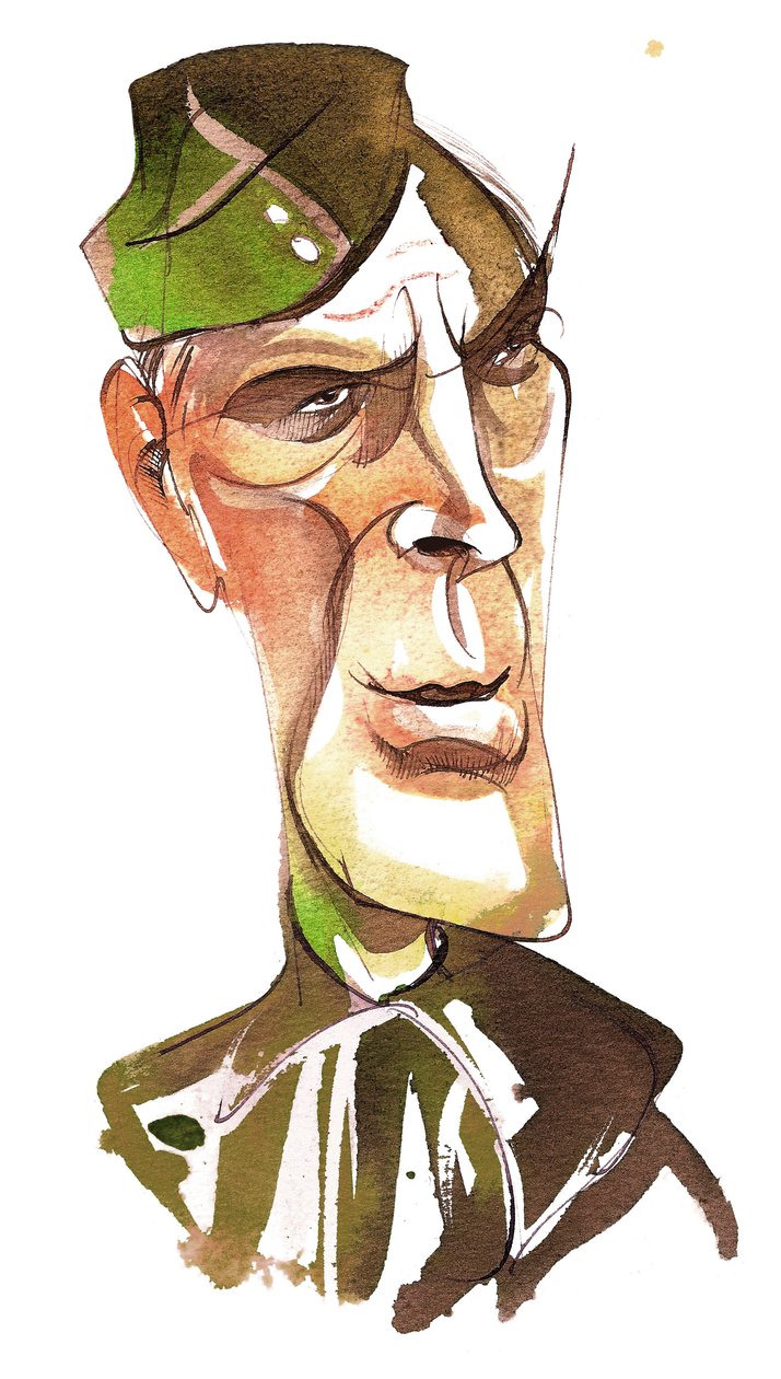 John Le Mesurier som sersjant Wilson i BBC TV-komedie Dads Army av Neale Osborne