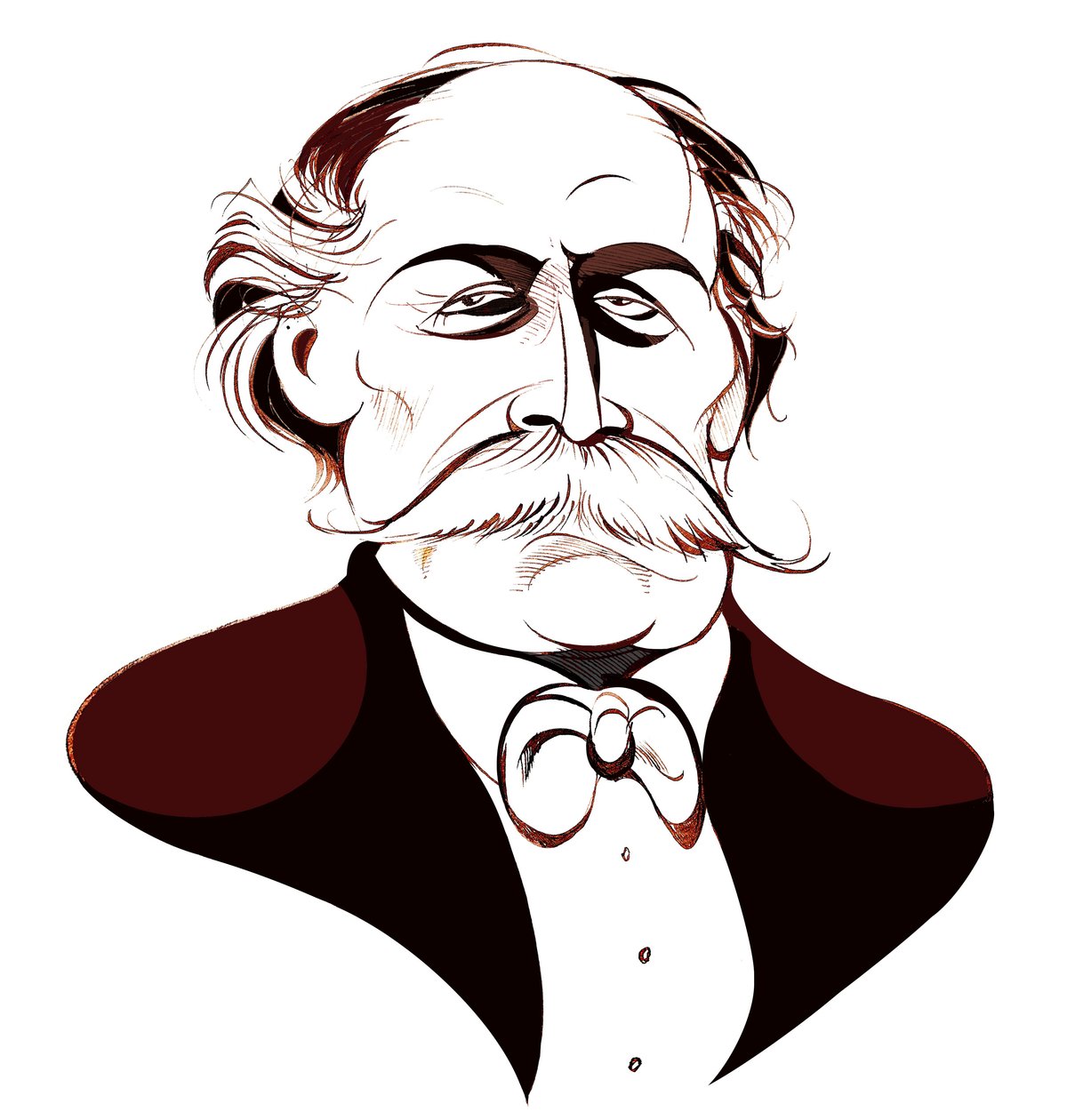 Jules Massenet - karikatur av Neale Osborne