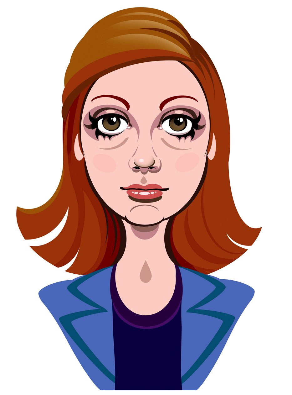 Karen Gillan som Amy Pond, Doctor Whos assistent i BBCs TV-serie med samme navn av Neale Osborne