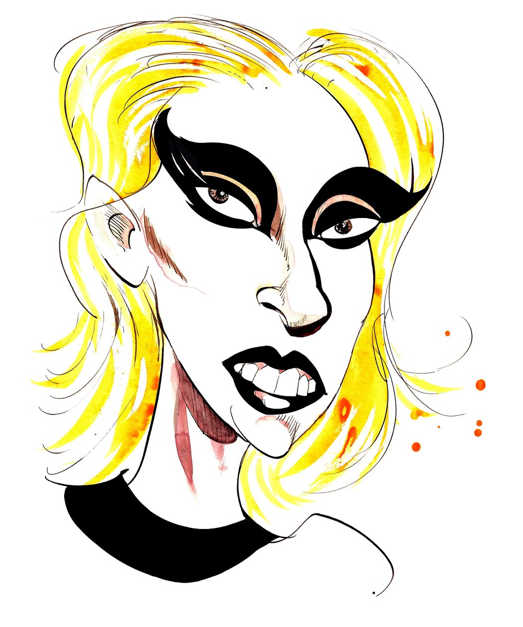 Lady Gaga - karciatur av Neale Osborne