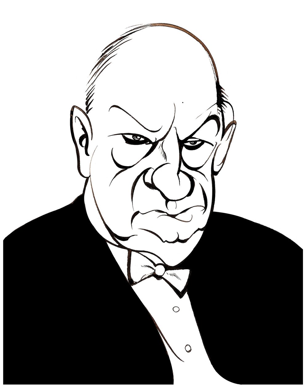 Paul Hindemith - karikatur av Neale Osborne