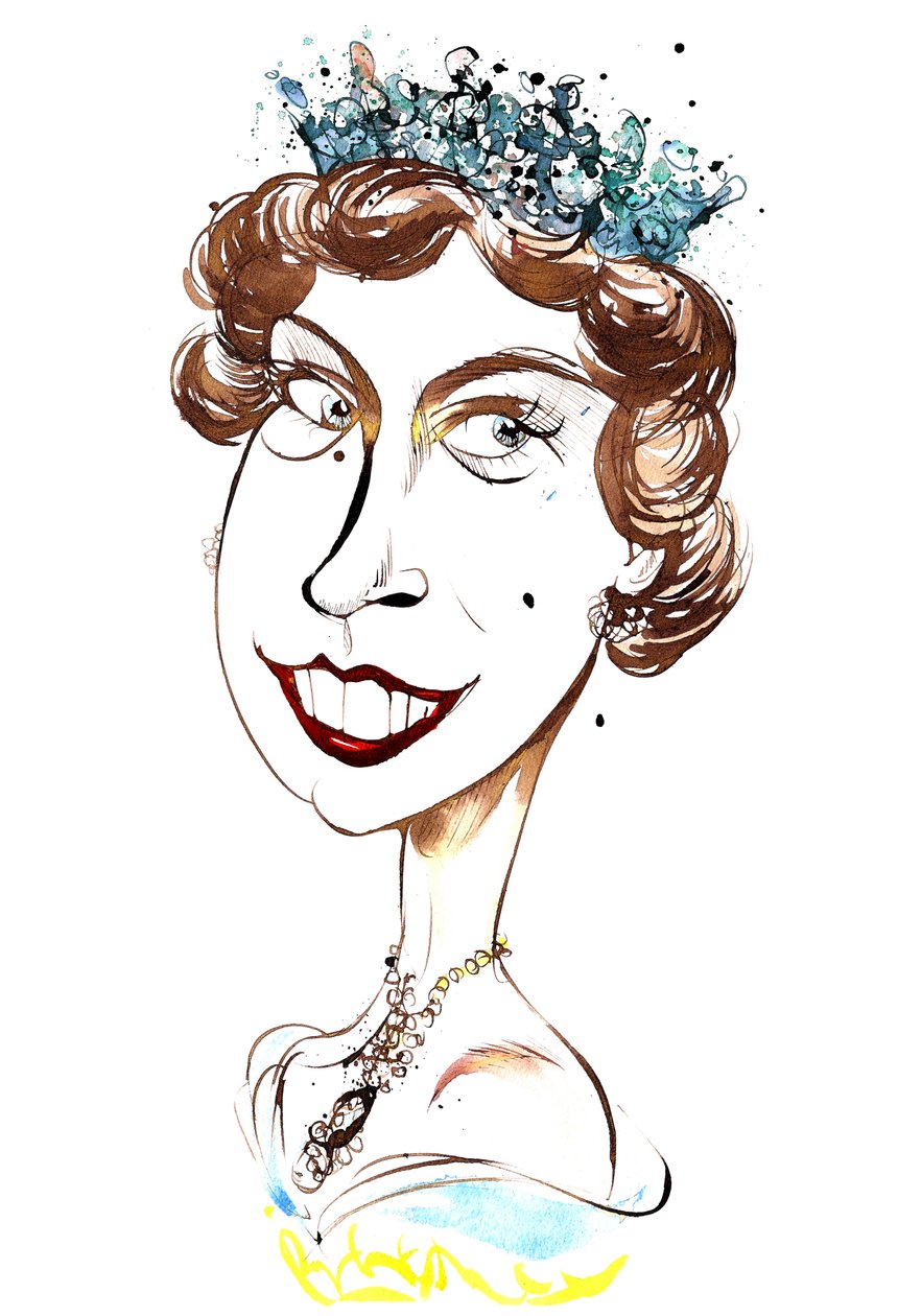 Dronning Elizabeth II, ung av Neale Osborne av Neale Osborne