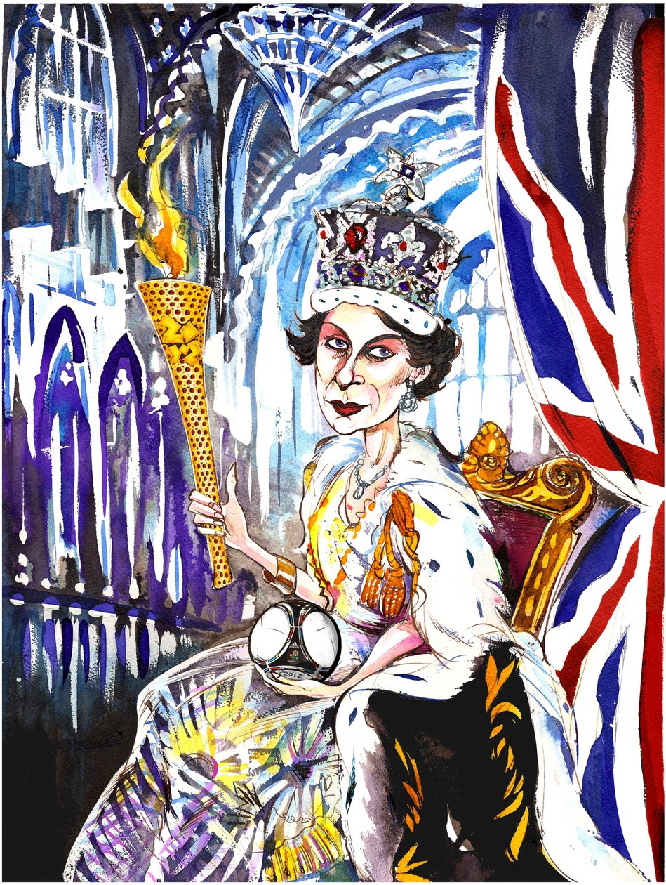Dronning Elizabeth II 2012, av Neale Osborne av Neale Osborne