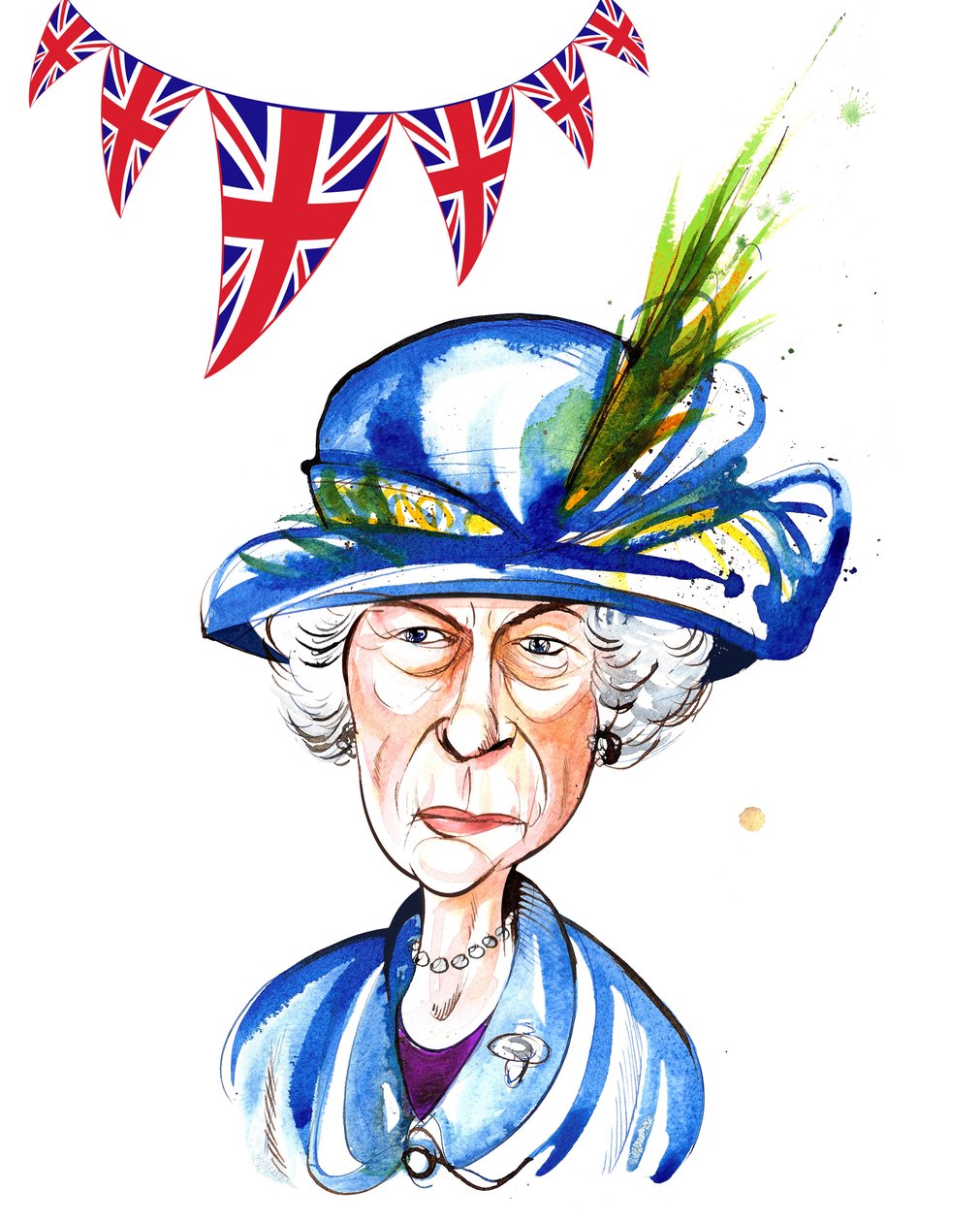 Dronning Elizabeth II 2012, av Neale Osborne av Neale Osborne