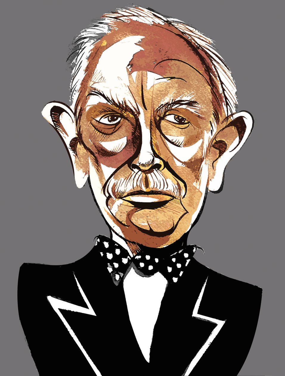 Richard Strauss - fargekarikatur av Neale Osborne