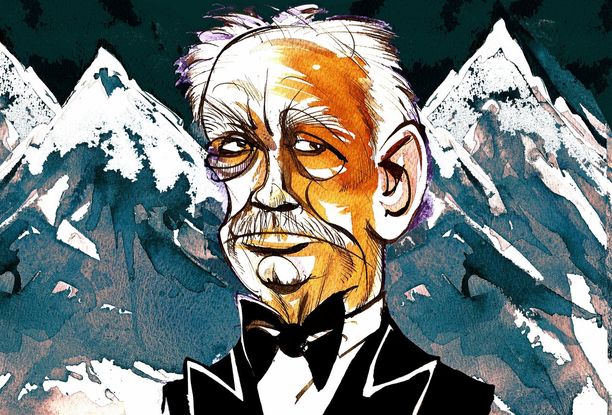 Richard Strauss - fargekarikatur av Neale Osborne