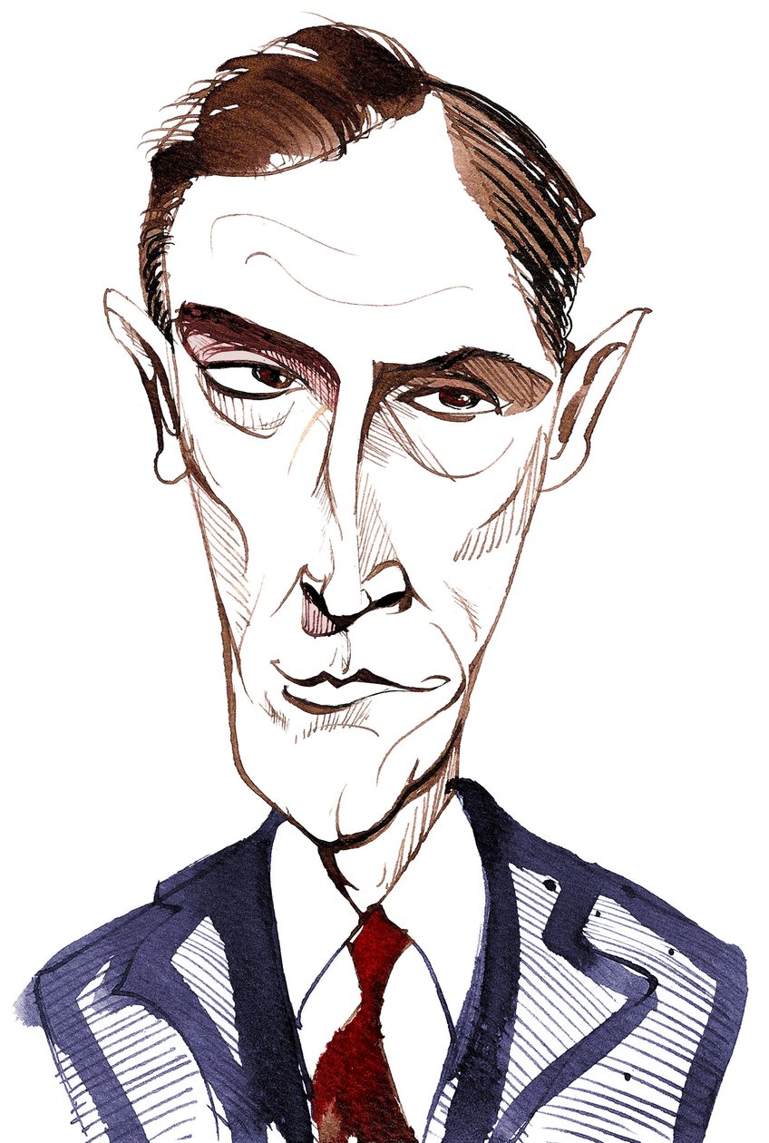 Rob Brydon, walisisk komedieskuespiller, programleder, TV-vert og impresjonist; karikatur av Neale Osborne