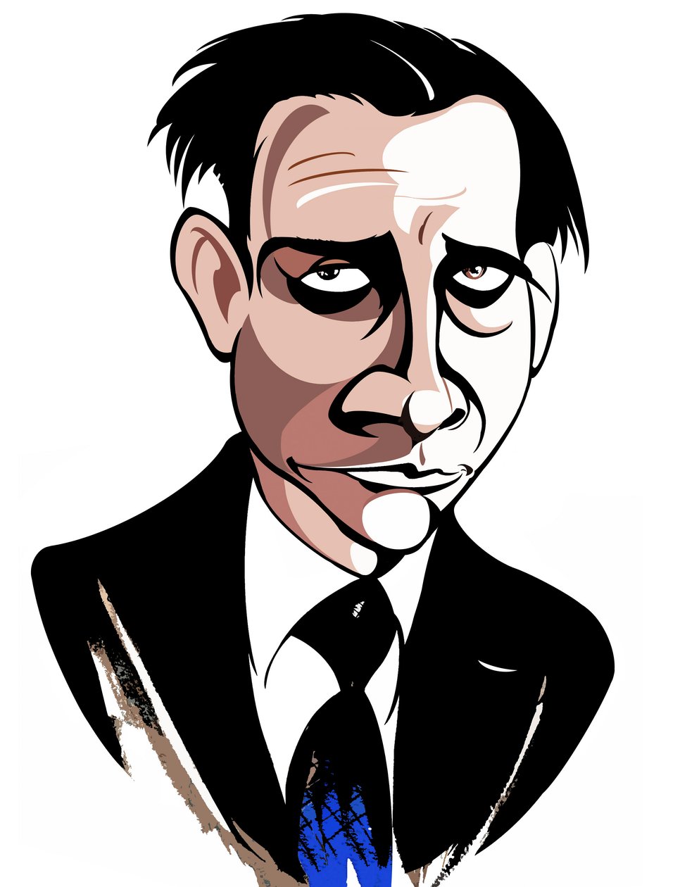 Sir Lennox Berkeley - karikatur av Neale Osborne