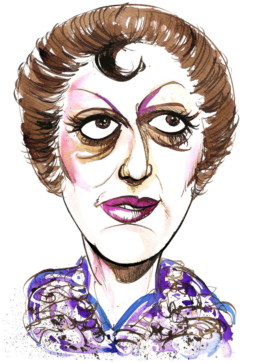 Tatiana Troyanos - fargekarikatur av amerikansk mezzosopran, 1938 - 1993 av Neale Osborne