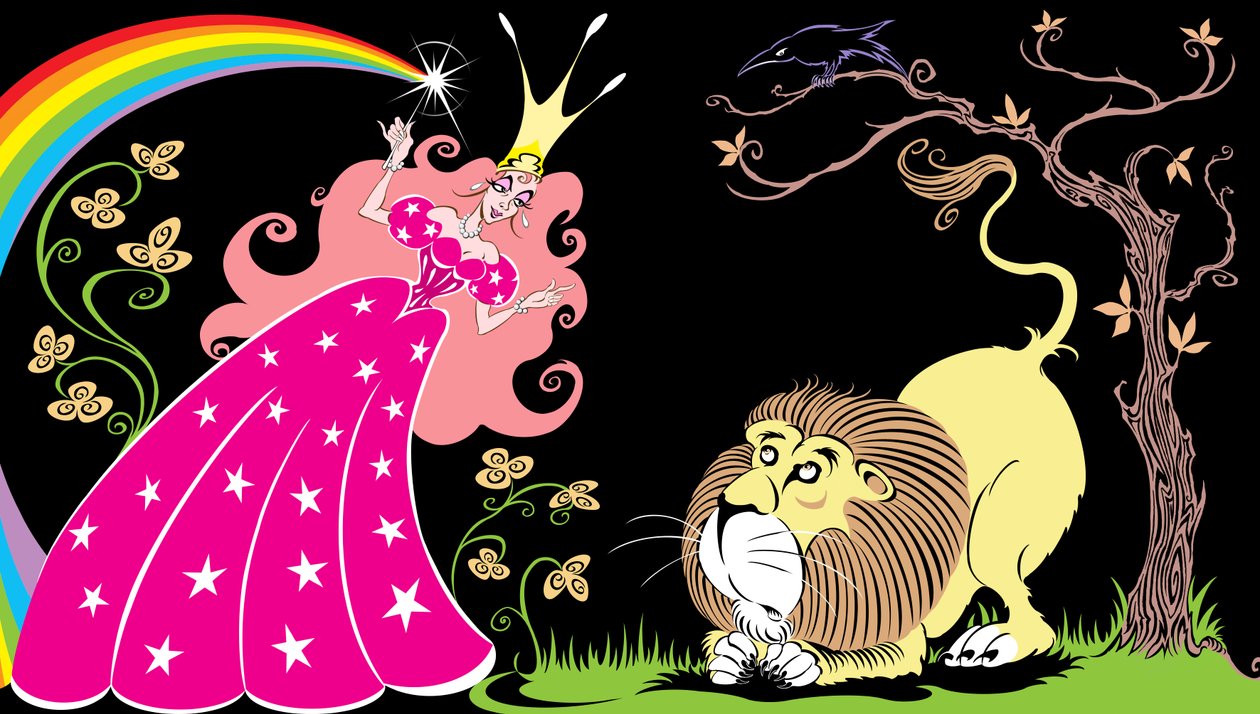 The Wonderful Wizard of Oz: Glinda the Good Witch and the Feige Lion av Neale Osborne