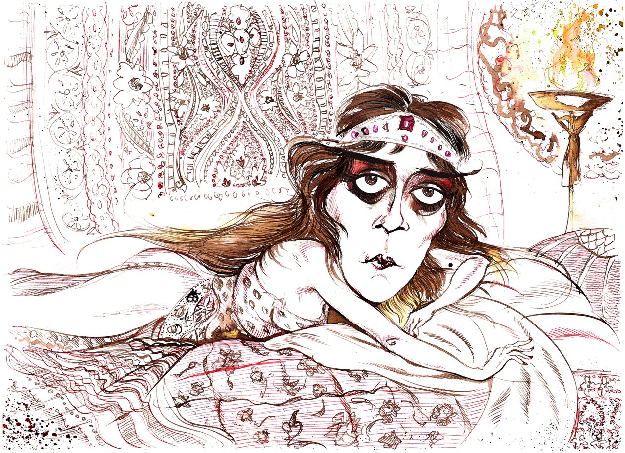Theda Bara som Cleopatra av Neale Osborne
