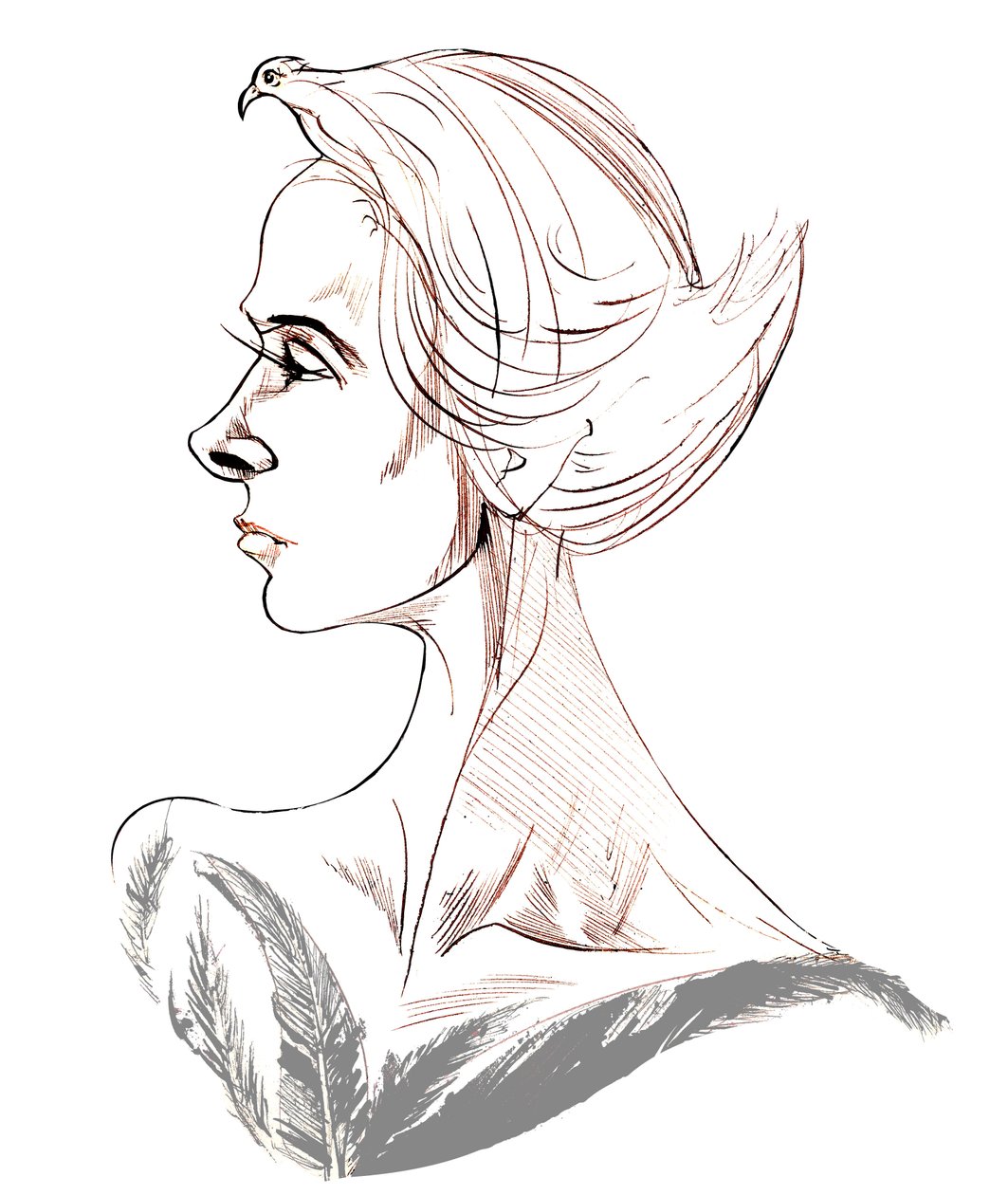 Tippi Hedren - karikatur av amerikansk skuespillerinne, født 1935 av Neale Osborne