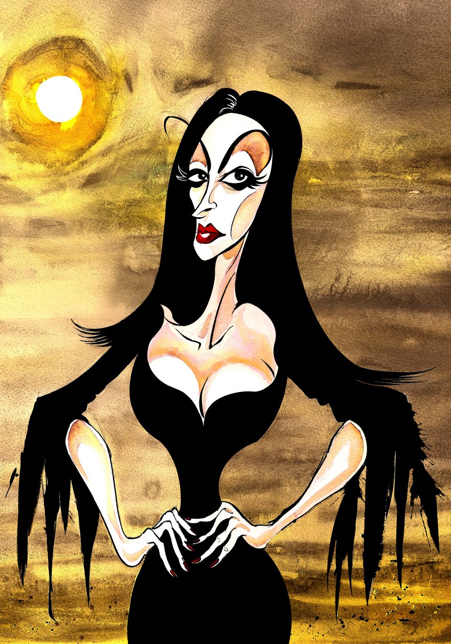 Vampira fra 1994-filmen Ed Wood regissert av Tim Burton av Neale Osborne