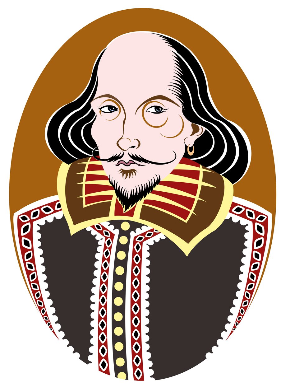 William Shakespeare , engelsk poet og dramatiker døpt 26. april 1564 - 23. april 1616 av Neale Osborne