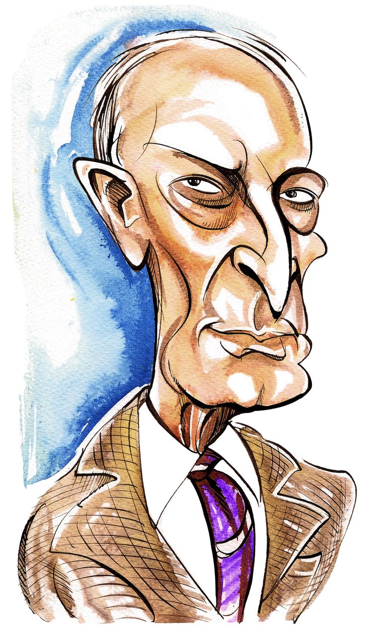 Witold Lutoslawski - karikatur av Neale Osborne