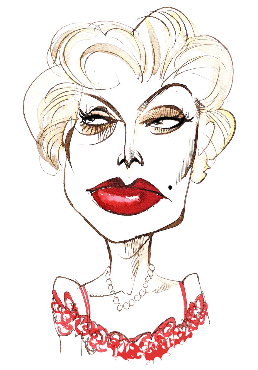 Zsa Zsa Gabor , ungarsk-amerikansk skuespillerinne 6. februar 1917 - 18. desember 2016 av Neale Osborne