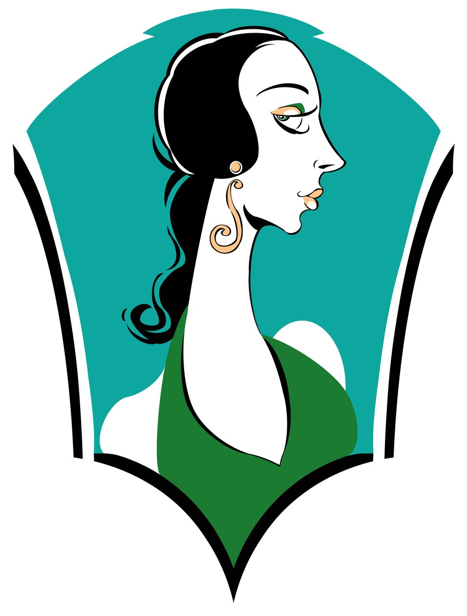 1920-tallsmote: art deco-stil av Neale Osborne