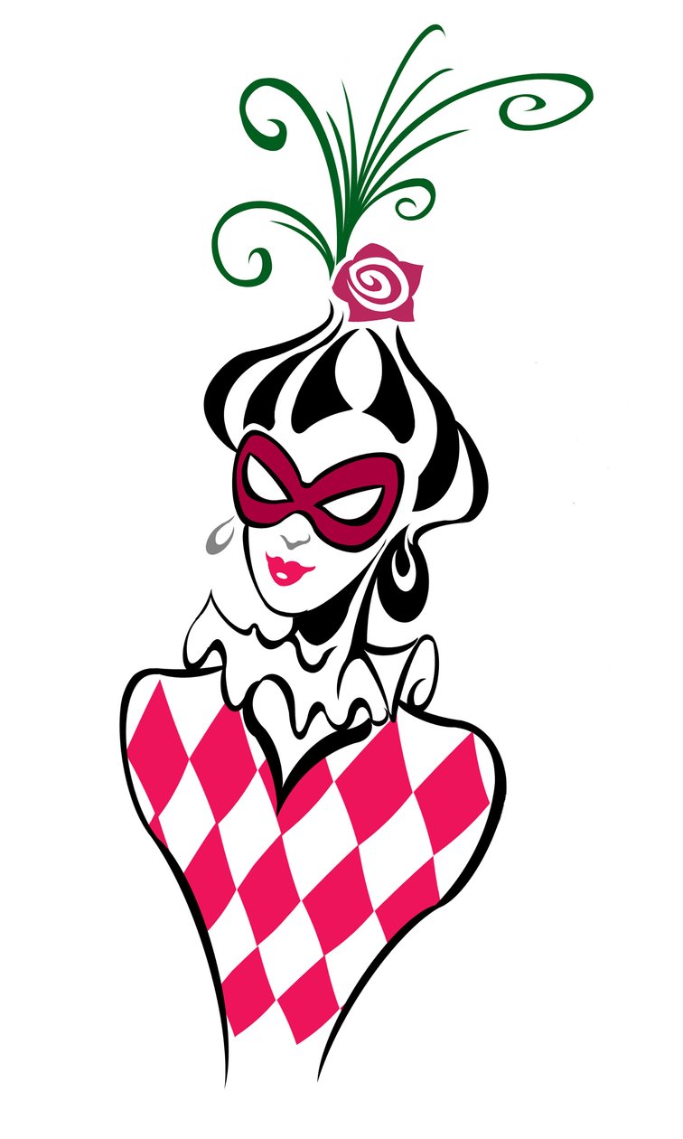 Harlequin, 2023 (digital) av Neale Osborne