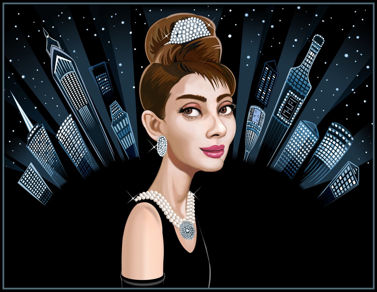Audrey Hepburn, 2021 (digitalt) av Neale Osborne
