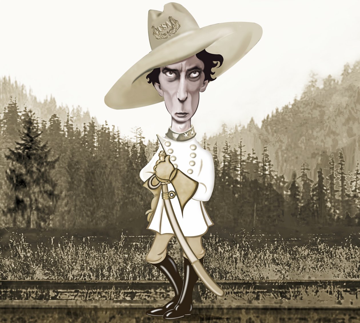 Buster Keaton, 2021 (digitalt) av Neale Osborne