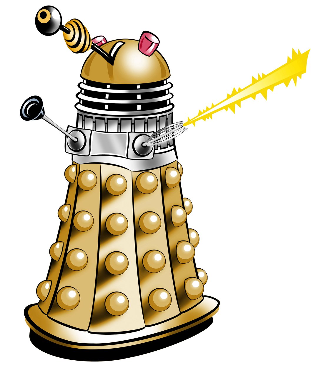 Dalek - tegneserieillustrasjon av Neale Osborne