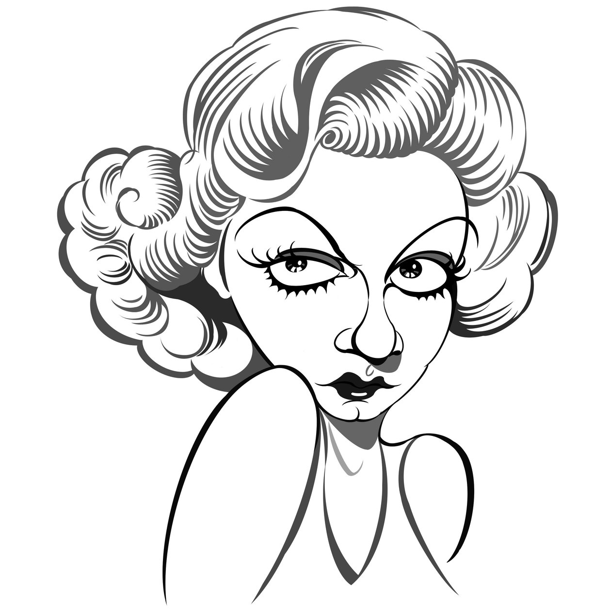 Jean Harlow, 2018 (digital) av Neale Osborne
