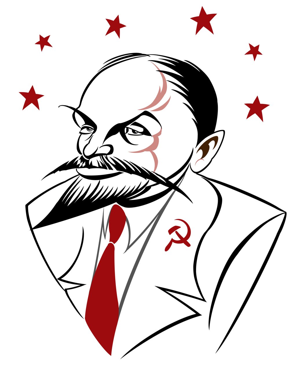 Lenin, 2019 (digital) av Neale Osborne