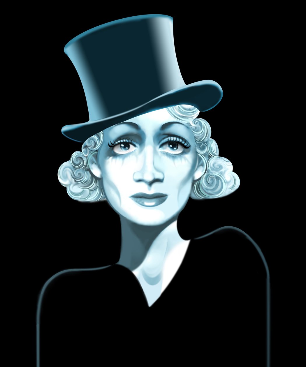 Marlene Dietrich, 2021 (digital) av Neale Osborne