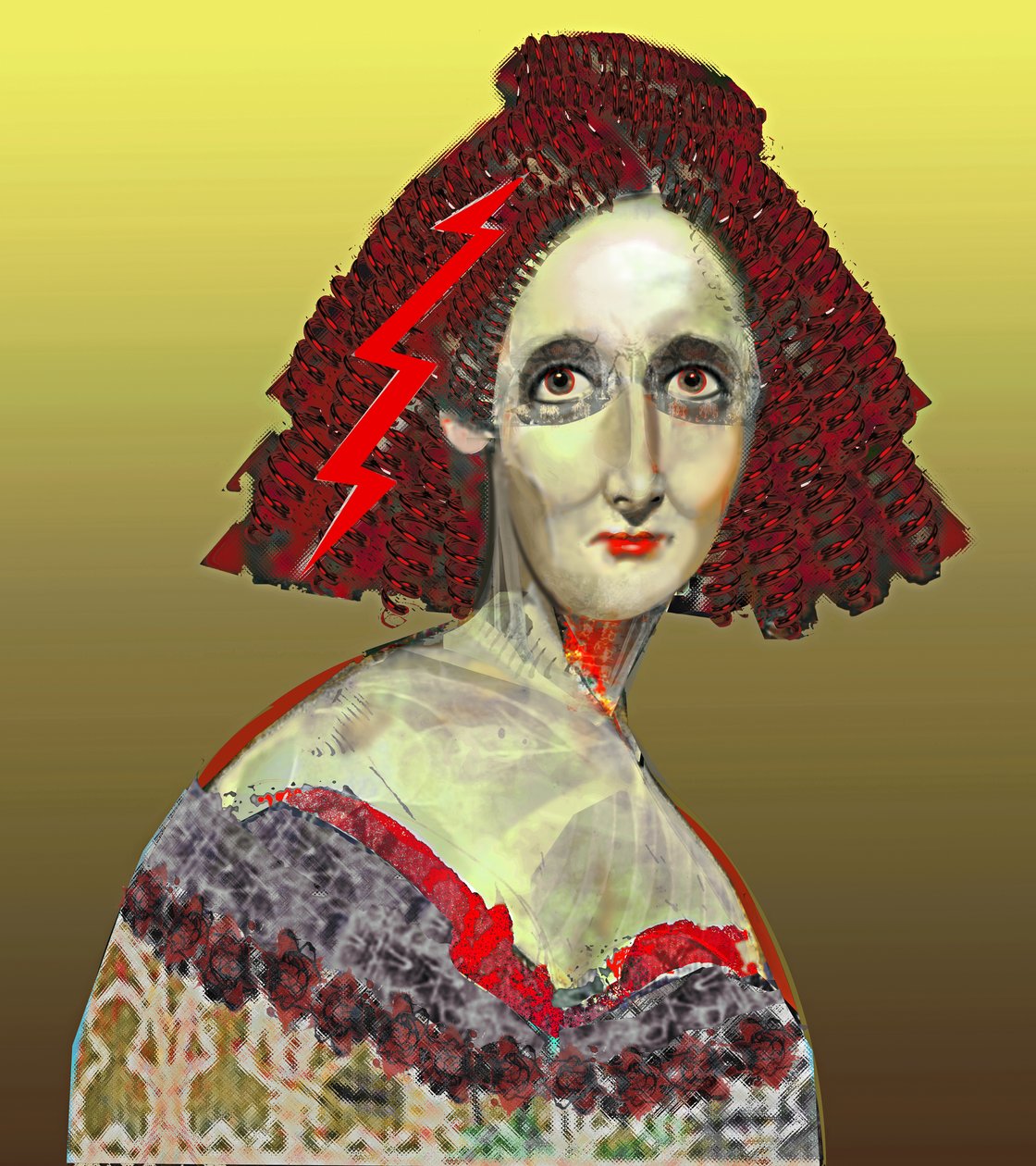 Mary Wollstonecraft Shelley, 2023 (digital) av Neale Osborne