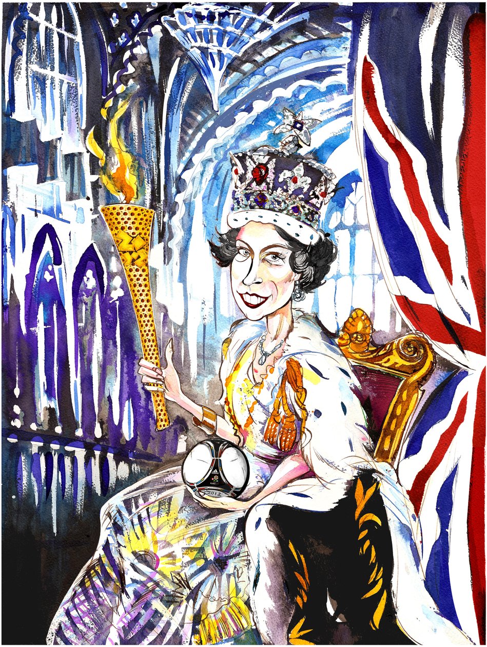 Dronning Elizabeth II 2012, av Neale Osborne av Neale Osborne
