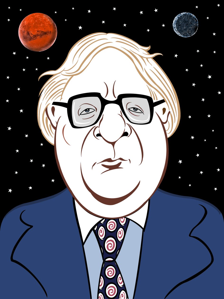 Ray Bradbury, 2019 (digital) av Neale Osborne