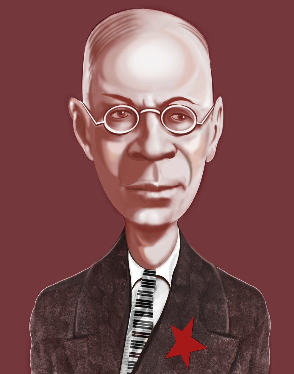 Sergey Prokofiev, 2023 (digital) av Neale Osborne