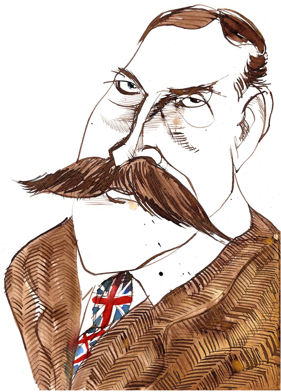 Sir Edward Elgar, 2022 (blekk) av Neale Osborne