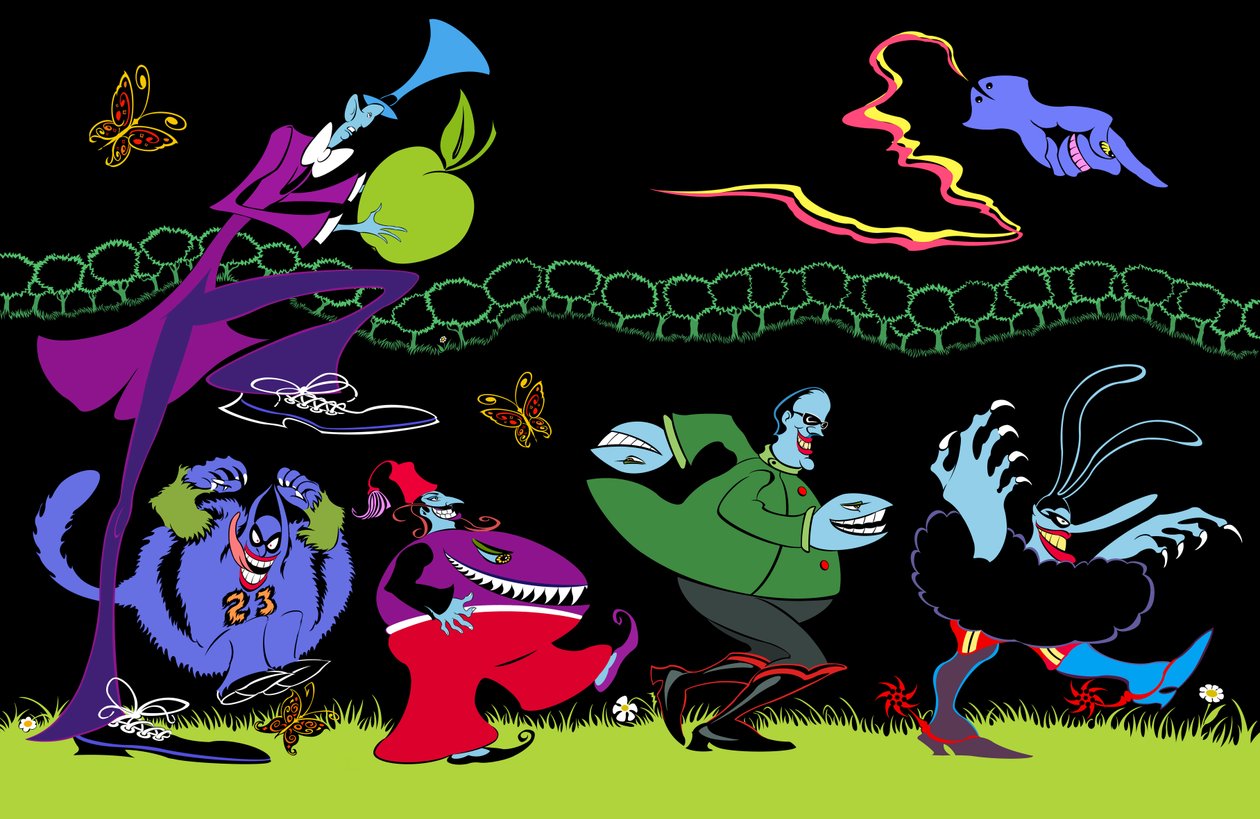 The Blue Meanies, 2023 (digital) av Neale Osborne
