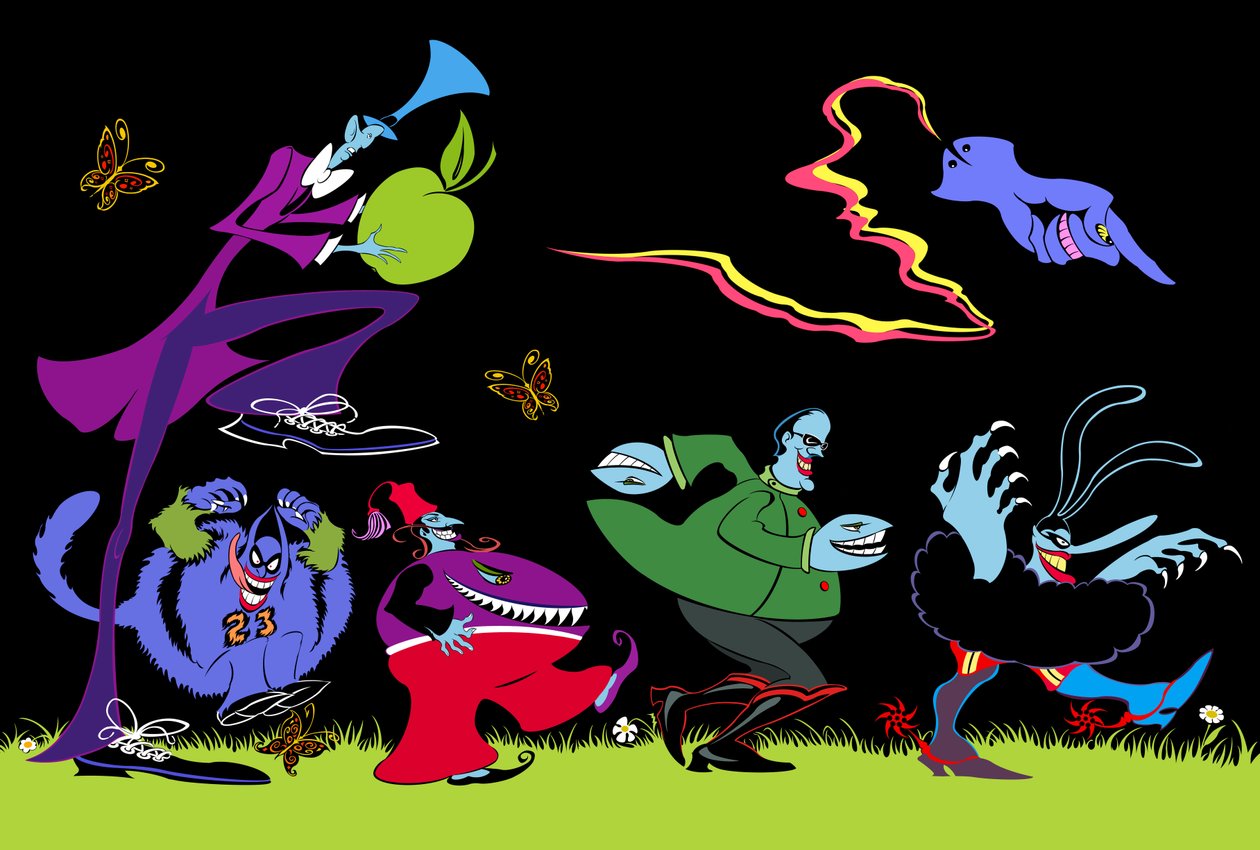 The Blue Meanies, 2023 (digital) av Neale Osborne