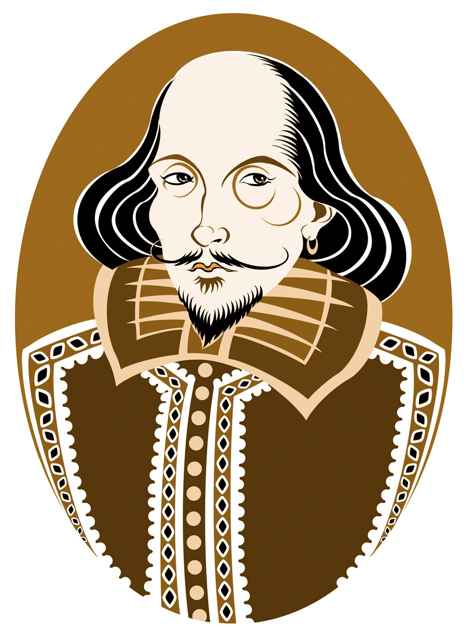William Shakespeare , engelsk poet og dramatiker døpt 26. april 1564 - 23. april 1616 av Neale Osborne