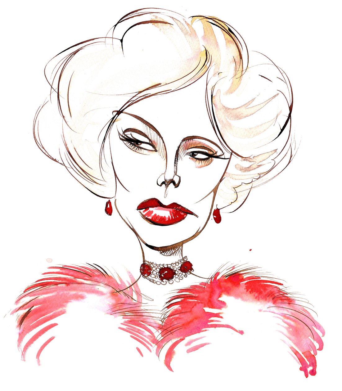 Zsa Zsa Gabor , ungarsk-amerikansk skuespillerinne 6. februar 1917 - 18. desember 2016 av Neale Osborne