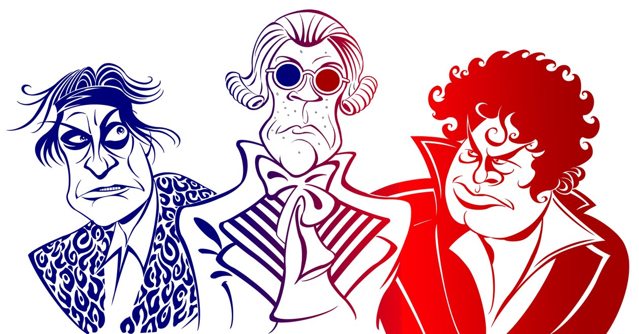 trio av franske revolusjonære ledere, 2019 (digital) av Neale Osborne